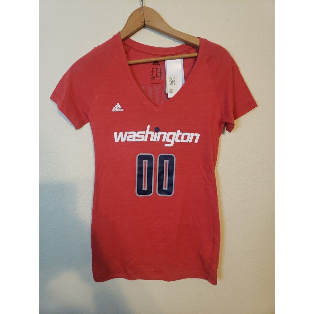 Washington Nationals NBA Small Adidas TShirt Red New Womens Player 00 Basketball